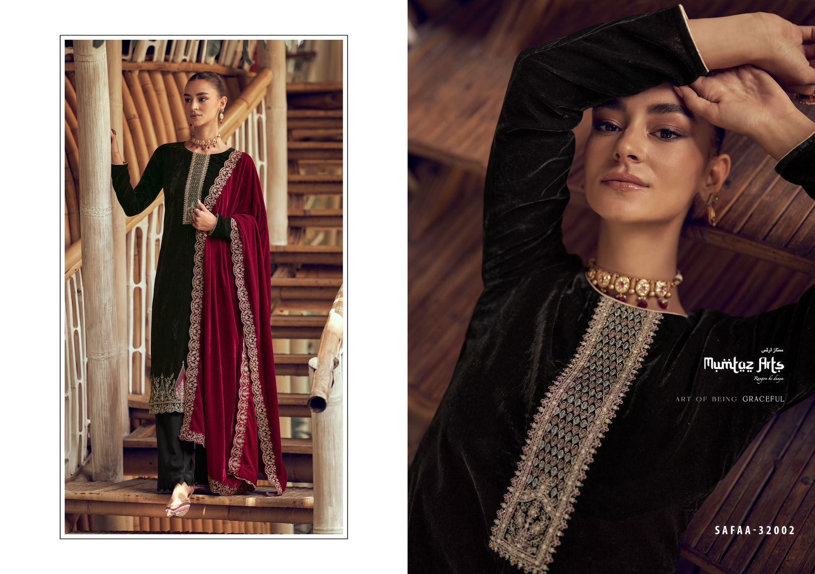 Safaa Velvet Pakistani Suits Catalog